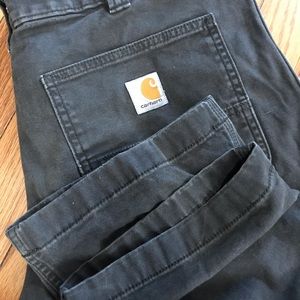 Carhartt Men’s Gray Relaxed Fit Rigby Dungaree Pant